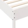 vidaXL Lit biblioth&egrave;que sans matelas blanc 120x200 cm bois pin massif