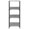 vidaXL Biblioth&egrave;que sonoma gris 50x33x117,5 cm bois d'ing&eacute;nierie