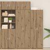 vidaXL Armoire de rangement 3 pcs Ch&ecirc;ne artisanal