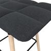 vidaXL Tabourets de bar lot de 2 noir tissu