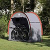 vidaXL Tente de rangement pour v&eacute;los Gris et orange 210 x 90 x 174 cm