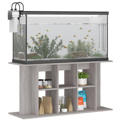 vidaXL Support pour aquarium sonoma gris 120x40x60cm bois d'ingénierie
