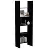 vidaXL Biblioth&egrave;que Noir 60x35x180 cm Bois d&rsquo;ing&eacute;nierie