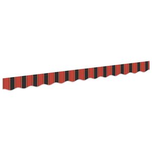 vidaXL Remplacement de lambrequin Orange et Noir 230 x 20 cm Polyester