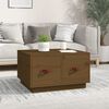 vidaXL Table basse Marron miel 60x53x35 cm Bois massif de pin