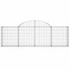 vidaXL Paniers &agrave; gabions arqu&eacute;s 13 pcs 200x30x60/80 cm Fer galvanis&eacute;