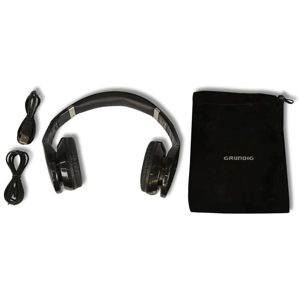 Casque st&eacute;r&eacute;o bluetooth grundig noir 300 mAh