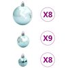 vidaXL Boules de No&euml;l 100 pcs vert &Oslash;3/4/6 cm
