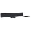 vidaXL Support mural pour outils de jardin noir acier