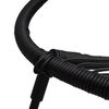 vidaXL Ensemble &agrave; manger de jardin 5 pcs Noir Rotin PVC