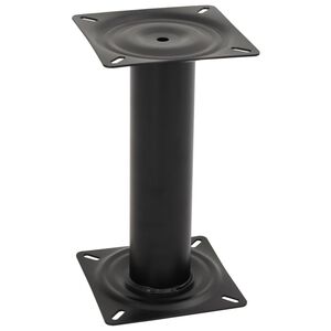 vidaXL Pi&eacute;destal de si&egrave;ge de bateau noir 33 cm acier