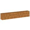 vidaXL Jardini&egrave;re sur&eacute;lev&eacute;e 385 x 50 x 69 cm Acier Corten