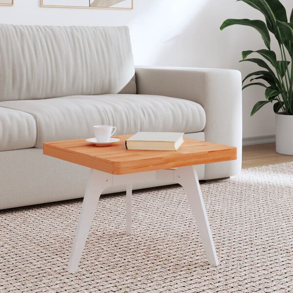 vidaXL Dessus de table 50x50x4 cm carr&eacute; bois massif de h&ecirc;tre