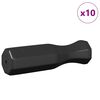 vidaXL Manches de table de football 10 pcs Noir 3,1 x 3,1 x 17,8 cm