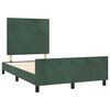 vidaXL Cadre de lit sans matelas vert fonc&eacute; 120x200 cm velours