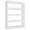 vidaXL Biblioth&egrave;que/S&eacute;parateur de pi&egrave;ce Blanc brillant 100x30x135 cm