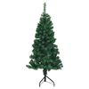 vidaXL Arbre de No&euml;l artificiel d'angle Vert 120 cm PVC et m&eacute;tal