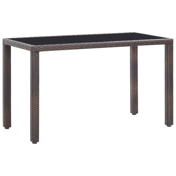 vidaXL Ensemble à manger d'extérieur 5pcs avec coussins Résine tressée