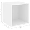 vidaXL Ensemble de meuble TV 4 pcs Blanc Bois d'ingénierie