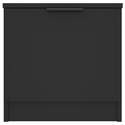vidaXL Tables de chevet 2 pcs Noir 40x39x40 cm