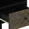 vidaXL Table de chevet noir 40x33x46 cm bois de manguier solide