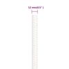 vidaXL Corde de bateau Blanc complet 12 mm 50 m Polypropyl&egrave;ne
