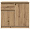 vidaXL Buffet avec tiroir ch&ecirc;ne artisanal 71x35x65 cm bois ing&eacute;nierie