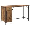vidaXL Bureau d'ordinateur Bois Ancien 131 x 48 x 75 cm