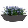 vidaXL Cache-pot de jardin 5 pcs Noir 50 x 50 x 15 cm