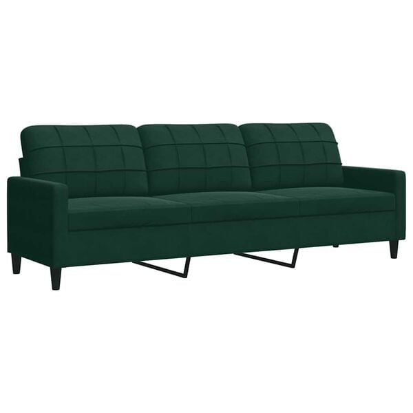 vidaXL Ensemble de canap&eacute;s 3 pcs avec coussins et traversins velours