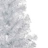 vidaXL Arbre de No&euml;l artificiel pr&eacute;-&eacute;clair&eacute;/boules argent&eacute; 180 cm PET
