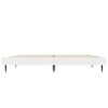 vidaXL Cadre de lit sans matelas blanc 135x190 cm bois d'ing&eacute;nierie