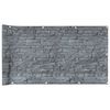 vidaXL &Eacute;cran d'intimit&eacute; de balcon aspect pierre de rebord gris PVC