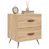 vidaXL Tables de chevet 2 pcs ch&ecirc;ne sonoma 40x35x47,5 cm