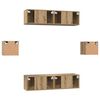 vidaXL Ensemble meuble TV 6 pcs Ch&ecirc;ne artisanal Bois d'ing&eacute;nierie