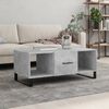vidaXL Table basse gris b&eacute;ton 102x50x40 cm bois d'ing&eacute;nierie