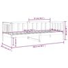 vidaXL Lit de jour sans matelas marron miel 80x200 cm bois pin massif