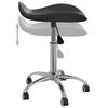 vidaXL Chaise de bureau Noir Similicuir