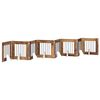 vidaXL Porte de chien pliable avec supports 8 pc Bois ancien 60 cm