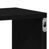 vidaXL &Eacute;tag&egrave;res murales cube 4 pcs ch&ecirc;ne noir 100x15x30 cm bois