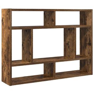 vidaXL &Eacute;tag&egrave;re murale Ch&ecirc;ne fum&eacute; 75x16x55 cm Bois d'ing&eacute;nierie