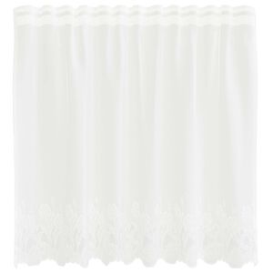 vidaXL Rideau en Dentelle Blanc 80 x 150 cm Polyester