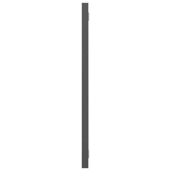 vidaXL Miroir de salle de bain Gris brillant 100x1,5x37 cm Agglom&eacute;r&eacute;