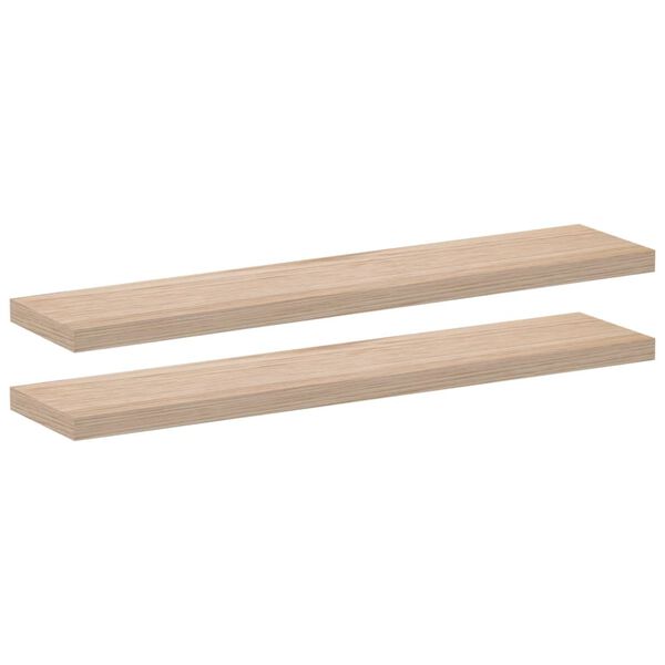vidaXL &Eacute;tag&egrave;res flottantes 2 pcs 110x23,5x4 cm bois d'ing&eacute;nierie