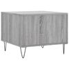 vidaXL Table basse Sonoma gris 50x50x40 cm Bois d'ing&eacute;nierie