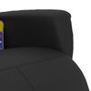vidaXL Fauteuil inclinable de massage repose-pieds noir similicuir