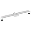 vidaXL Drain de Douche avec Design Lin&eacute;aire Argent&eacute; 90 cm
