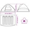 vidaXL Tente de camping &agrave; d&ocirc;me 4 personnes marron imperm&eacute;able