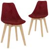 vidaXL Ensemble de salle &agrave; manger 3 pcs Rouge bordeaux