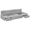 vidaXL Cadre de lit Gris Sonoma 80 x 200 cm Bois d'ing&eacute;nierie